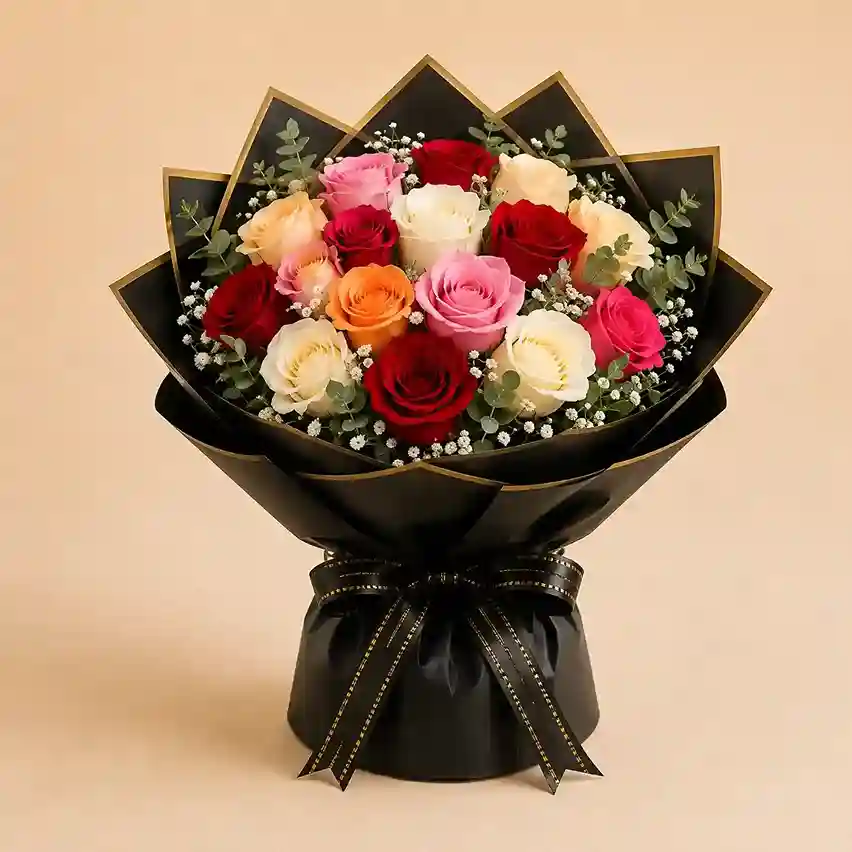 Mixed Rose Bouquet.. Mixed Rose Bouquet - Multi Variants - Image 1