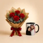 Photo Mug with Rose Bouquet - Image 4