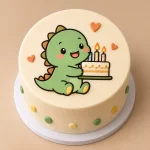 Cute Dinosaur Kids Birthday Cake - Image 2