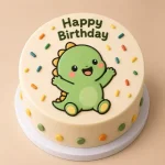 Cute Dinosaur Kids Birthday Cake - Image 3