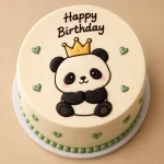 Cute Panda Kids Birthday Cake - Image 2