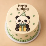 Cute Panda Kids Birthday Cake