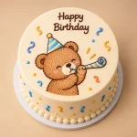 Cute Teddy Bear Kids Birthday Cake - Image 3