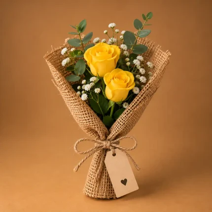 Golden Wishes Yellow Rose Bouquet