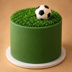 Green Football Birthday Cake – 3 Designs - Image 3