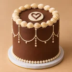 Heart Chocolate Cake – Ivory or Chocolate - Image 2