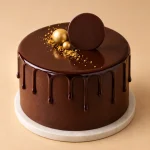 Luxury chocolate celebration cake with rich chocolate tones and elegant Golden Drip, Geometric Chocolate or Classic Chocolate designs