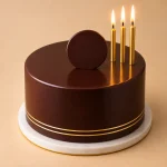 Luxury Chocolate & Gold Birthday Cake - Image 2