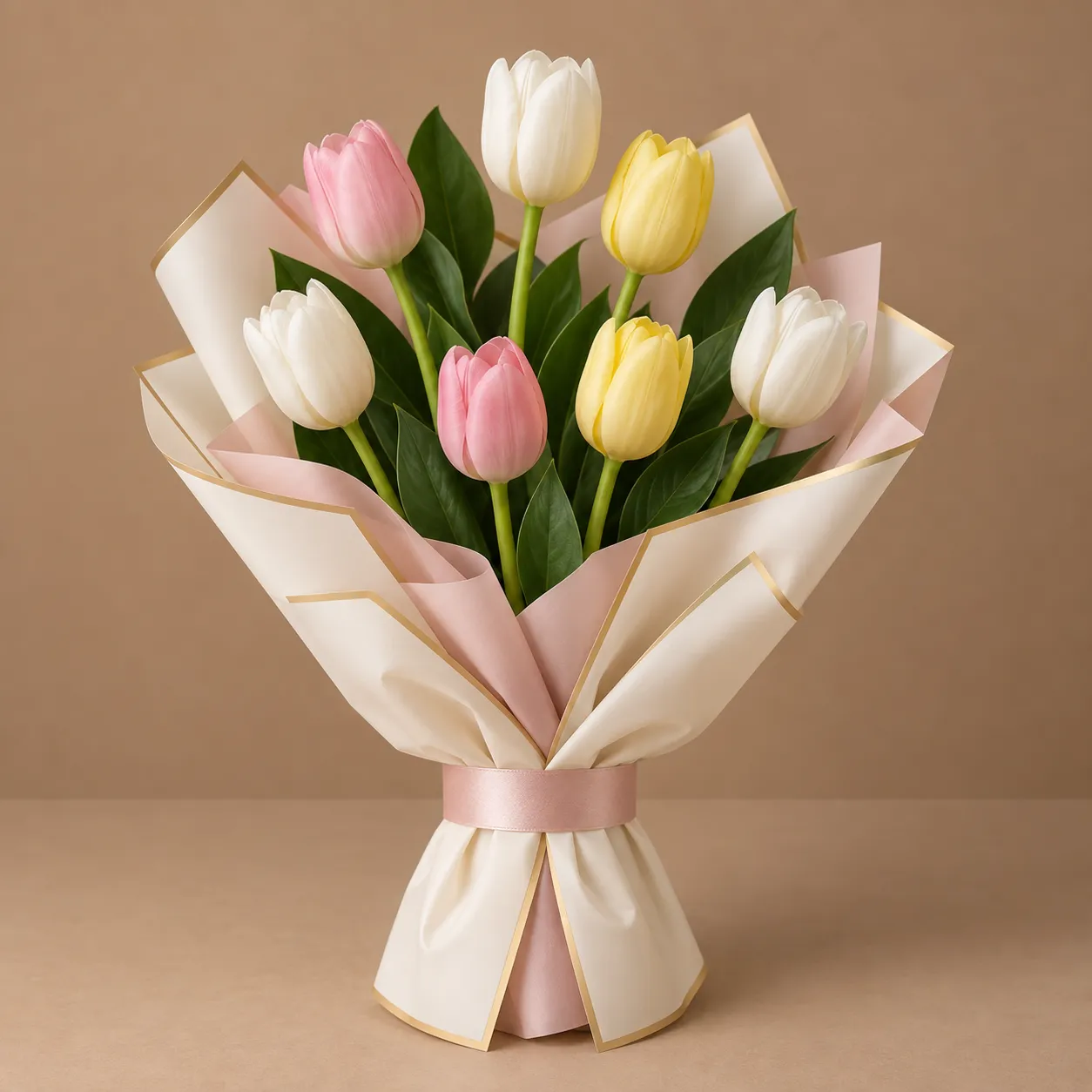 Mixed Pastel Tulip Bouquet Mixed Pastel Tulip Bouquet - Image 1