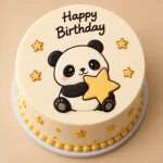 Cute Panda Kids Birthday Cake - Image 2