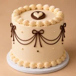 Vintage Bow Heart Cakes - Image 2
